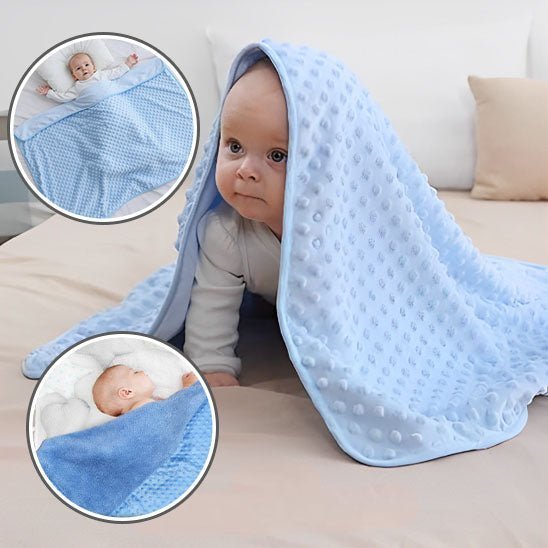 Couverture bébé - Douceur Bleu - Univers de Bibou