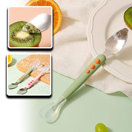 Cuillère-Bébé-verte