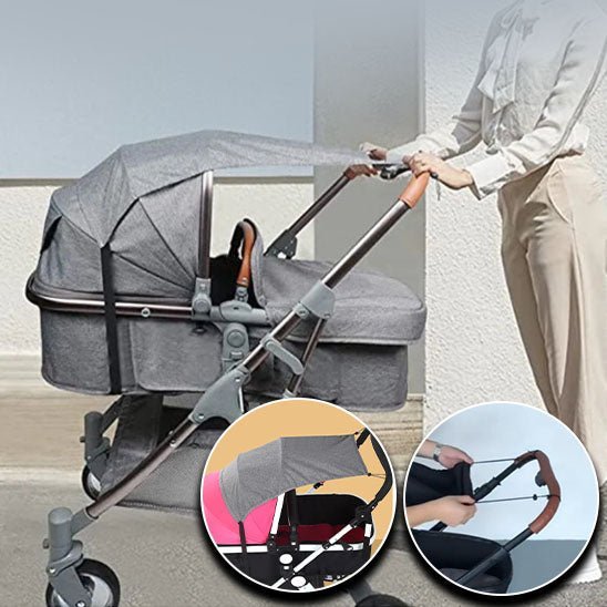 Pare-soleil-poussette-Ombrelle-grise