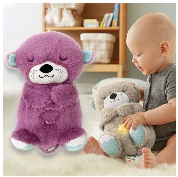 Peluche bruit blanc - PUNKY la loutre violette - Univers de Bibou