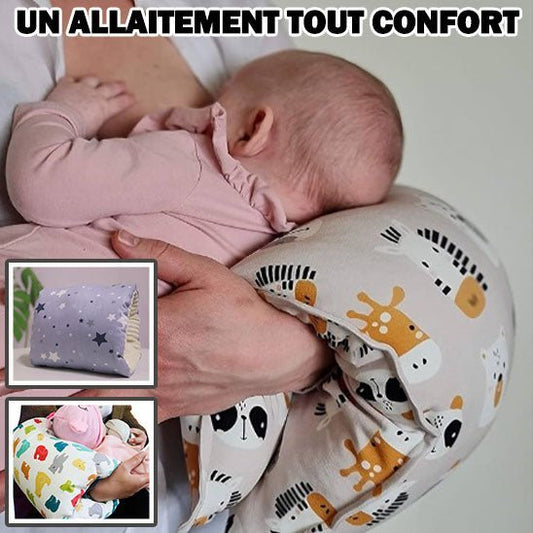 Coussin d'allaitement - Manchon Rose - Univers de Bibou