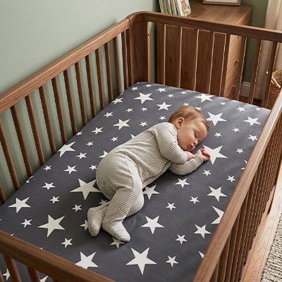 Drap housse lit bebe | Coton Doux - Univers de Bibou