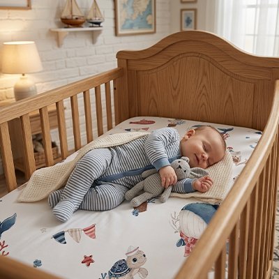 Drap housse lit bébé | Coton Doux - Univers de Bibou