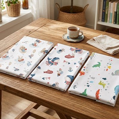 Drap housse lit bébé | Coton Doux - Univers de Bibou