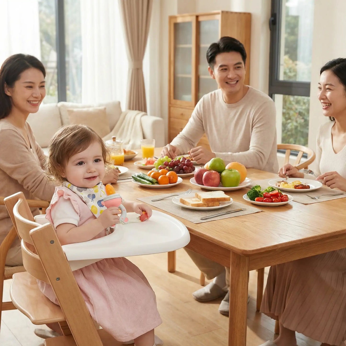 Grignoteuse bebe | Diversification Sécurisée bleu - Univers de Bibou