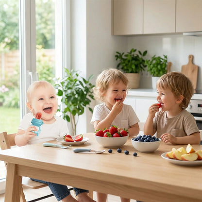 Grignoteuse bebe | Diversification Sécurisée bleu - Univers de Bibou