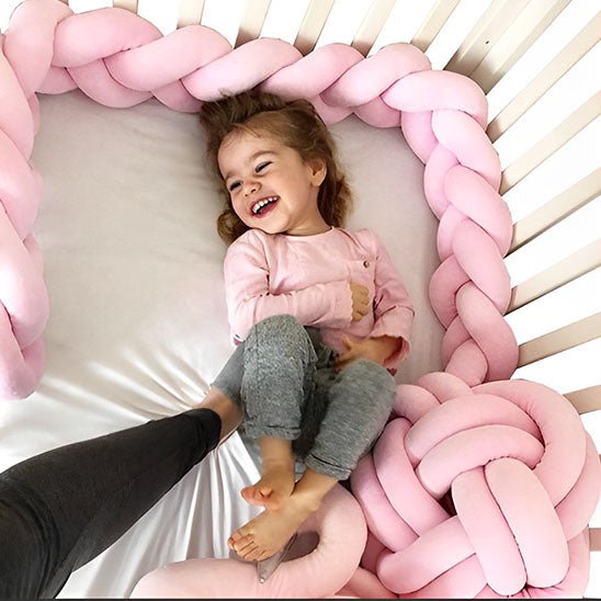 Tour de lit bebe - Tresse rose - Univers de Bibou