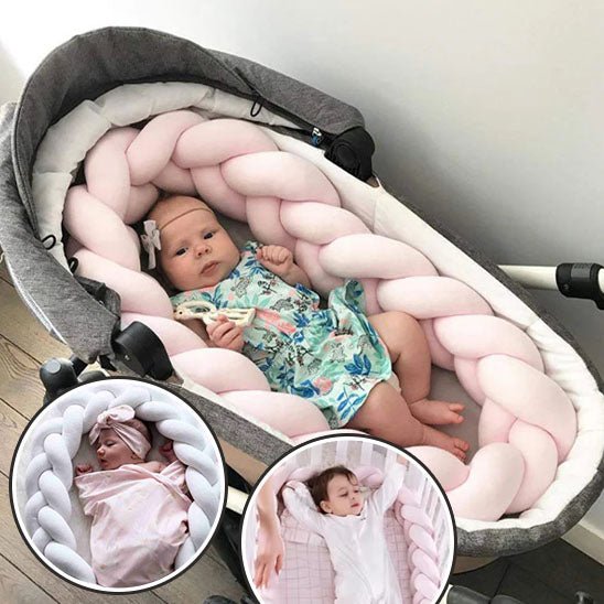 Tour de lit bebe - Tresse rose - Univers de Bibou