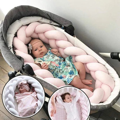 Tour de lit bebe - Tresse rose - Univers de Bibou